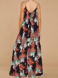 Loose Sleeveless Print Maxi Dress - Image 8