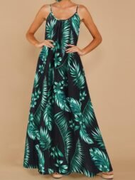 Loose Sleeveless Print Maxi Dress