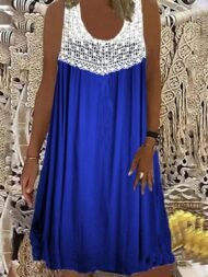 Women's Dresses Round Neck Sleeveless Casual Dress - Image 5