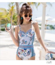 Flaxmaker 2Pack Floral Sexy One Piece Swimsuit and Cover Up - Image 8